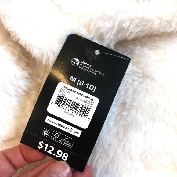 White Fuzzy Sweatshirt - Picture 4 of 5